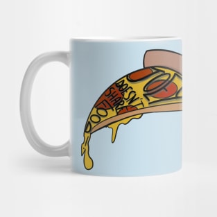 Joey loves pizza - lightblue Mug